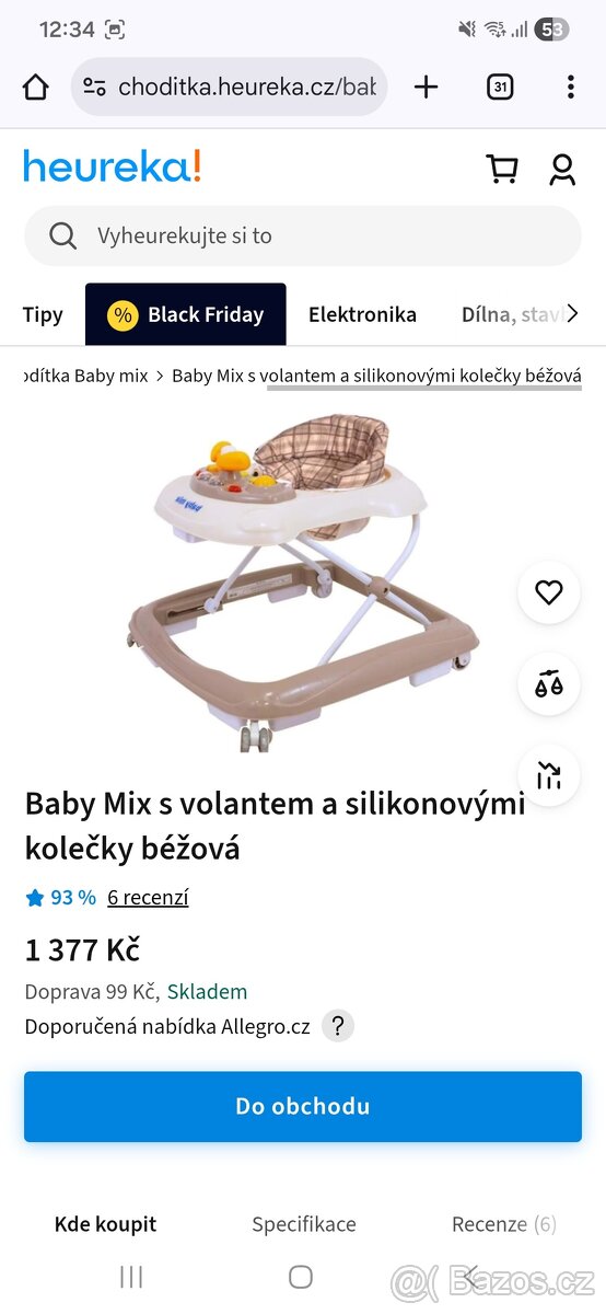 Chodítko BabyMix - 4
