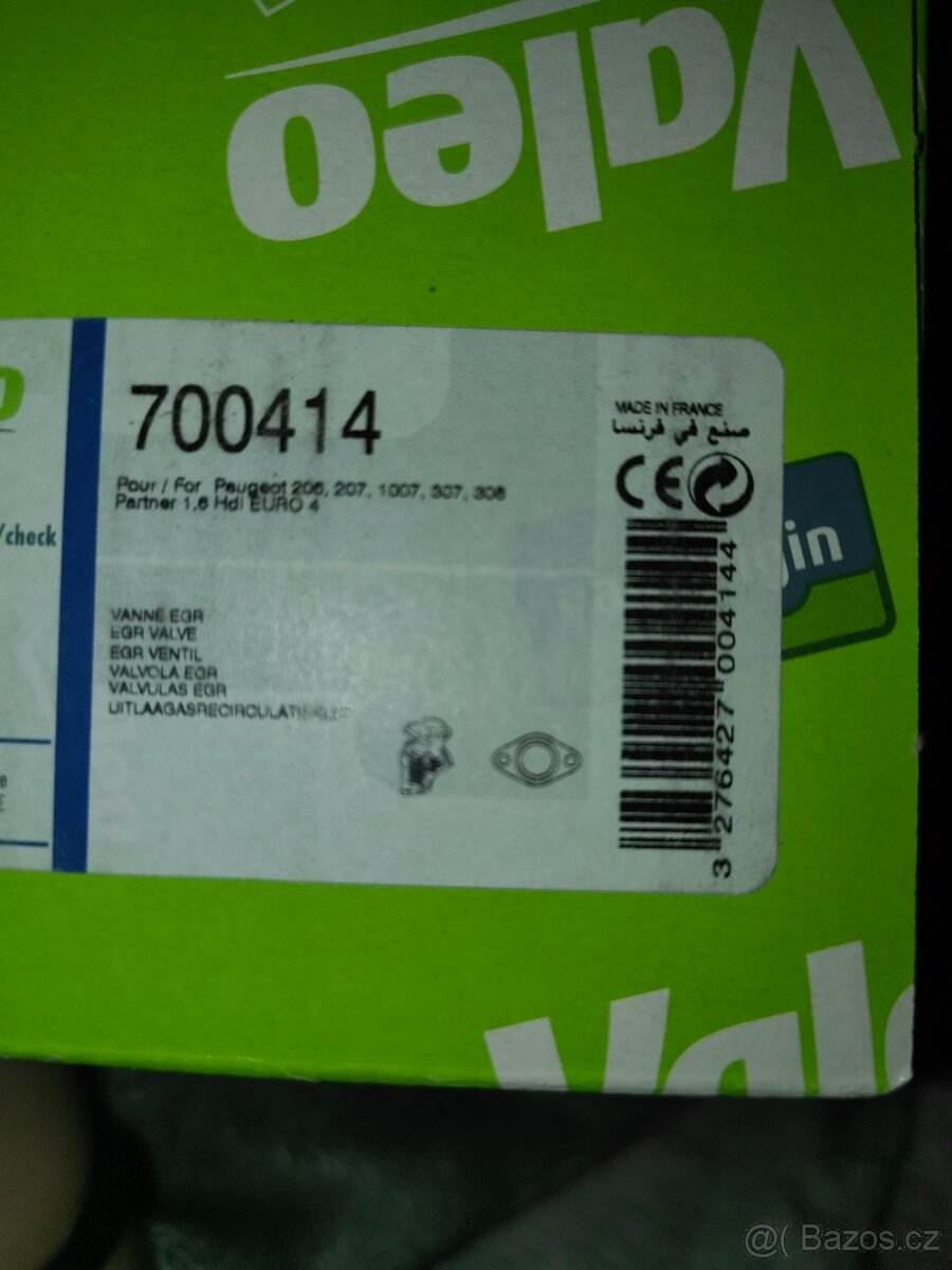 NOVÝ EGR ventil Valeo + uchycení - 4