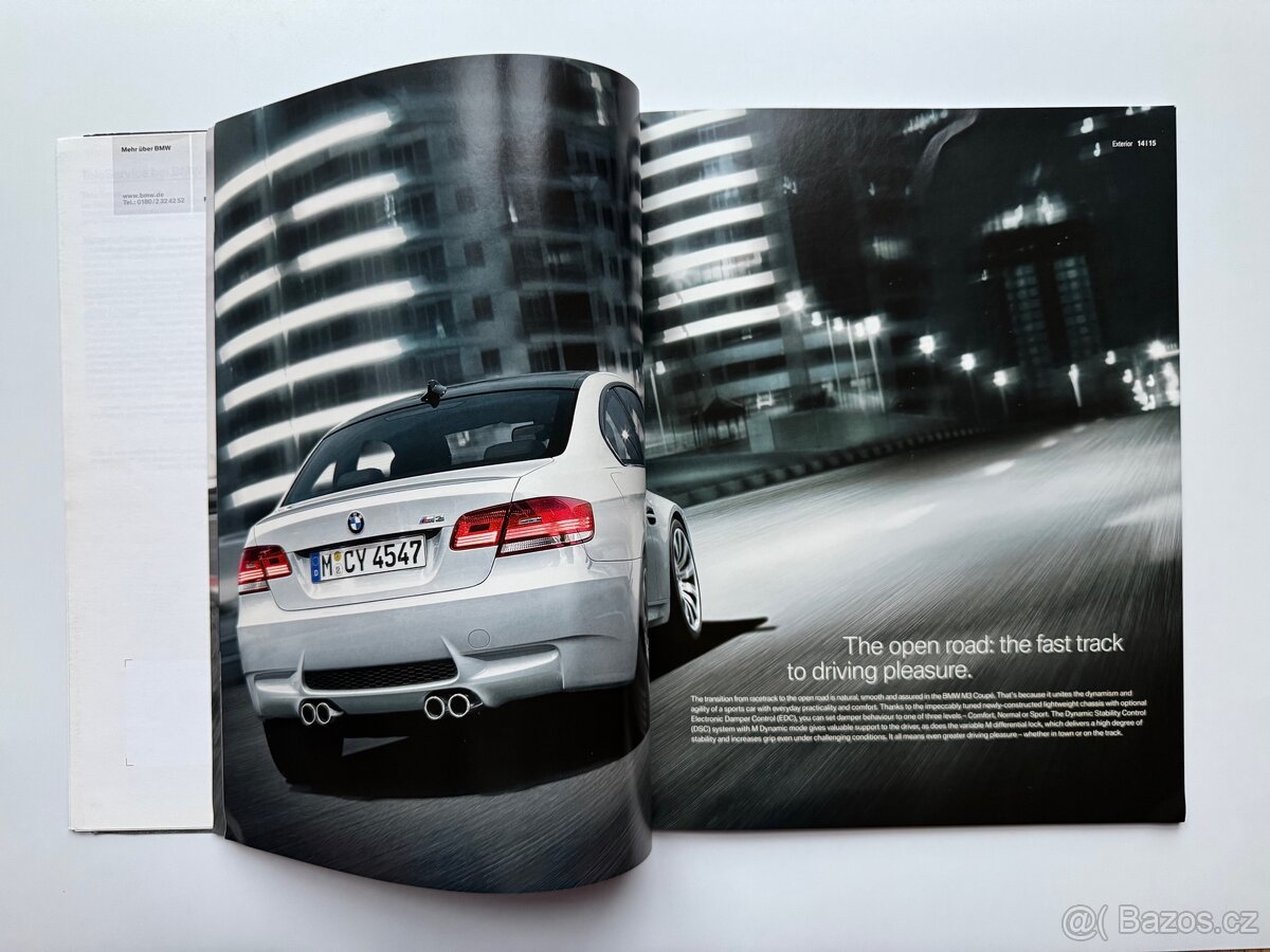 BMW M3 E92 prospekt - anglický prospekt - 4