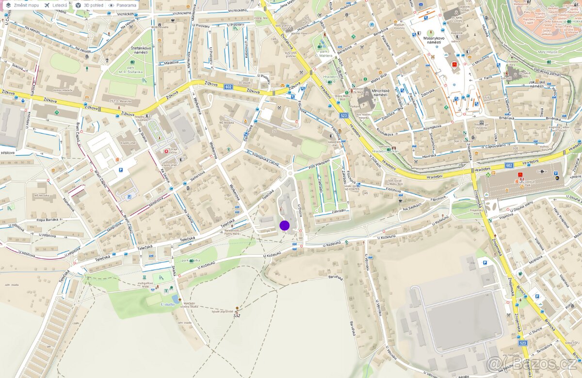 Pronájem garáže Jihlava, ul. U Dvora - 4