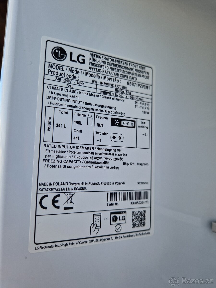 LG GBB 71 PZVCN1 lednička nerez - 4