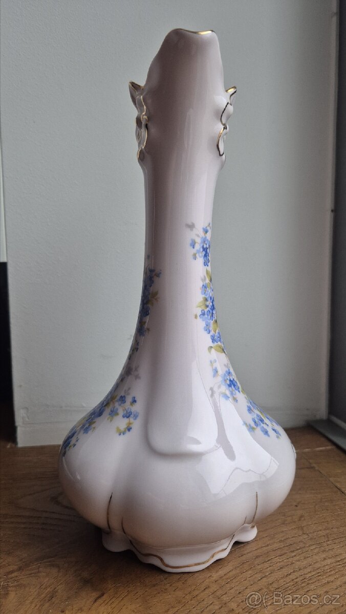 H&C růžový porcelán v původní krabici - karafa Lenka - 4