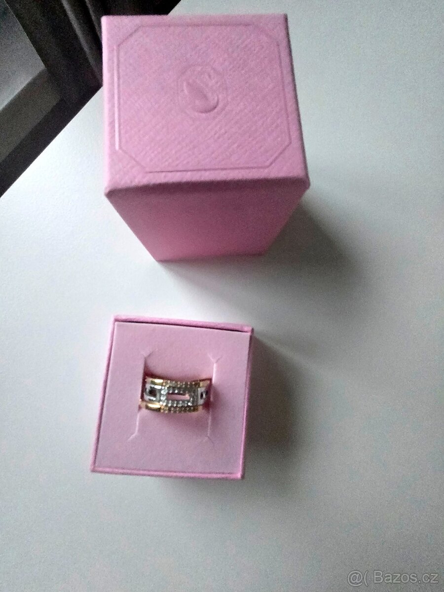 Prsten Swarovski 3x1 vel. 55 - 4