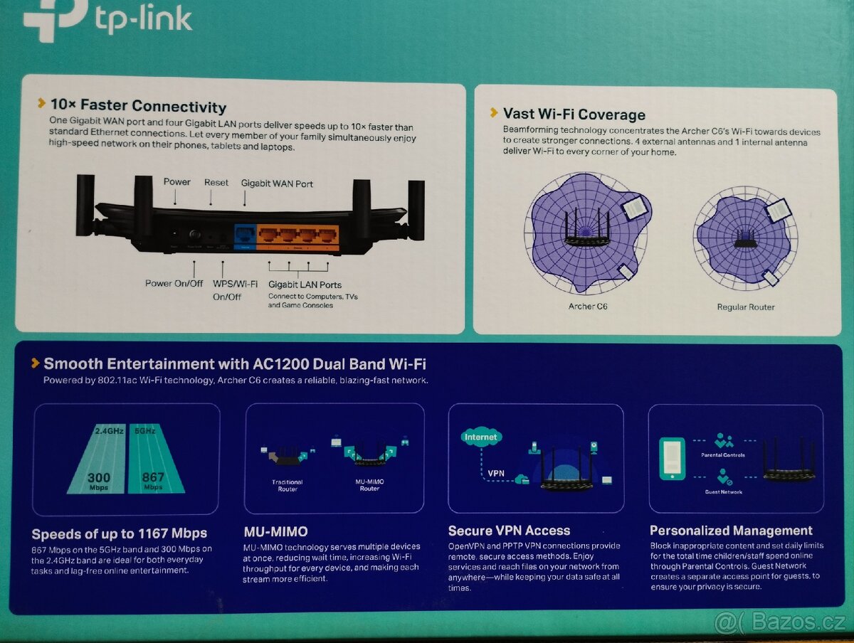 Wi-Fi router Tp-Link AC 1200 - 4