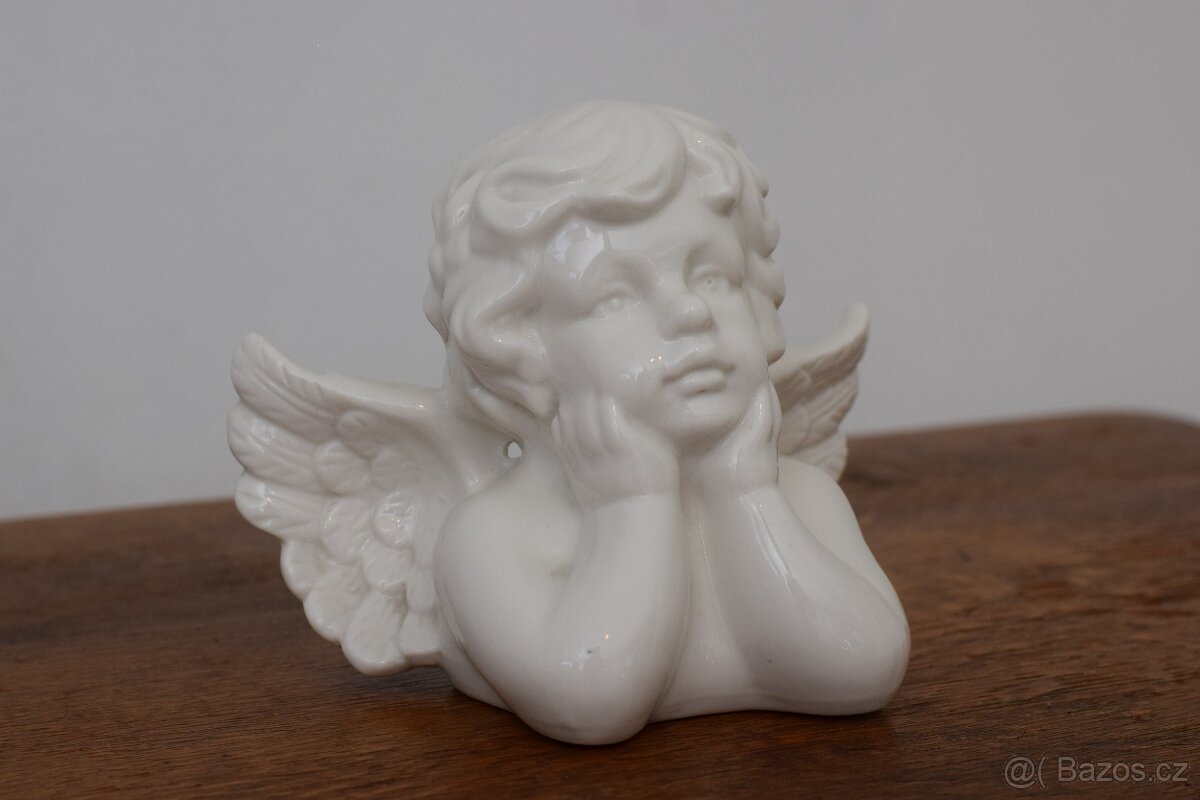 krásná starožitná soška anděla - 4