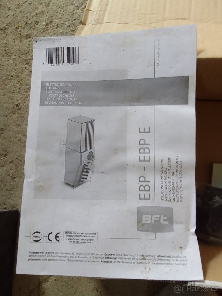 BFT EBP 24V - ELEKTRICKÝ ZÁMEK - 4