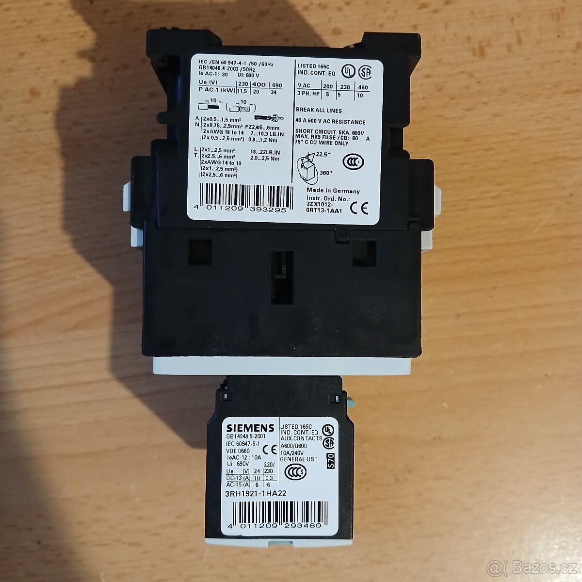 Stykač Siemens 3RT1325-1A + modul 3RH1921-1HA22 - 4