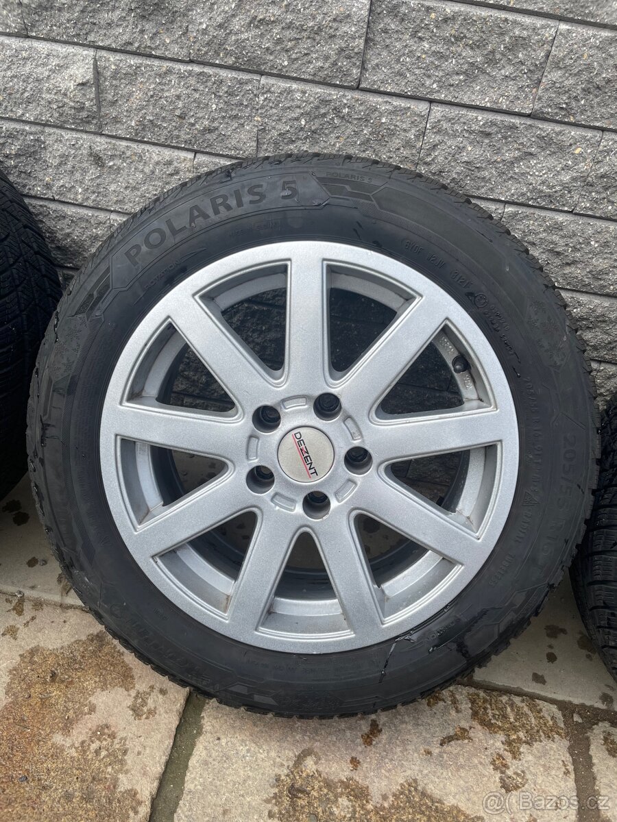 Alu 16” Dezent + Barum Polaris 6 205/55 R16 91 T Zimní - 4