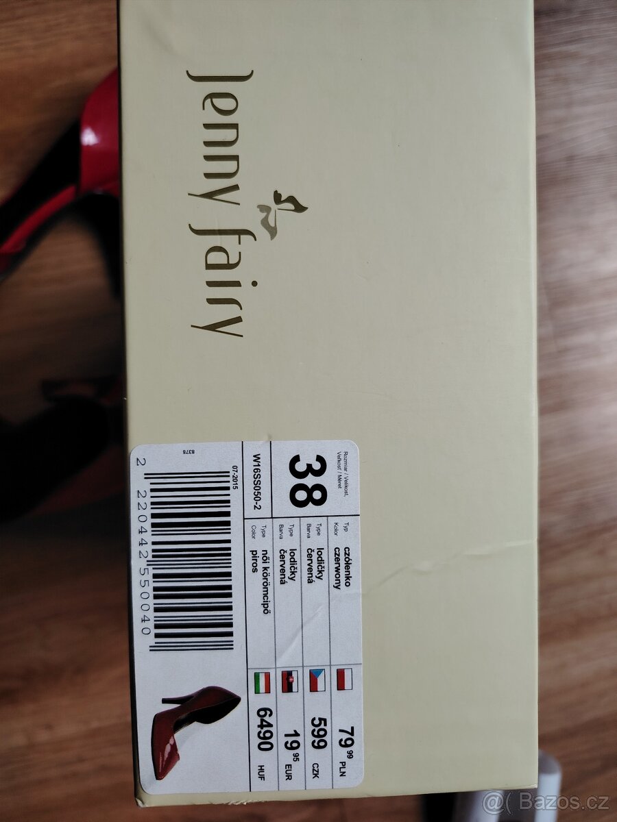 Červené lodičky vel.38 - 4