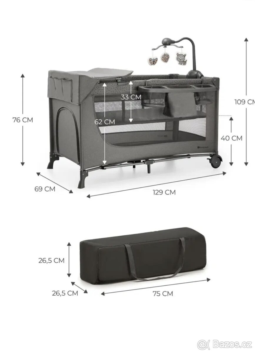 Cestovni postýlka kinderkraft Joy - 4