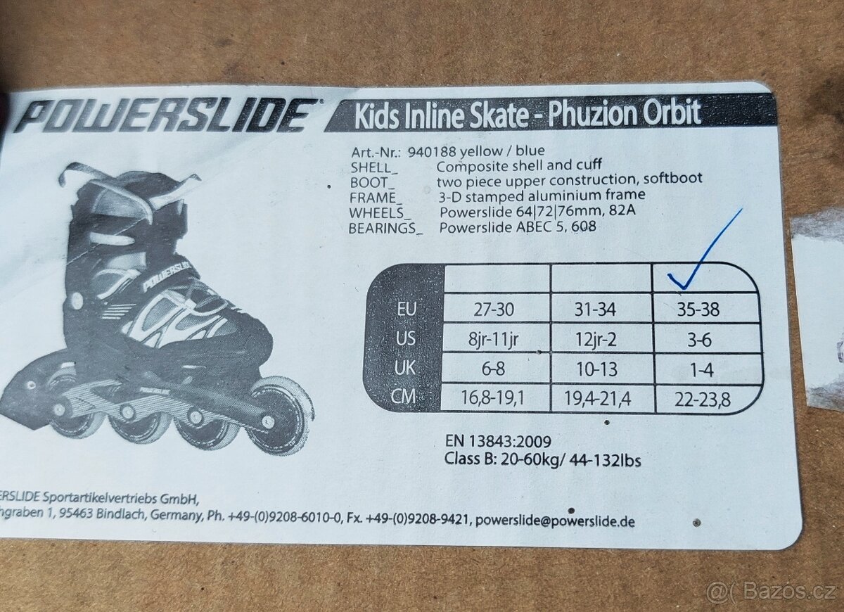 Brusle in-line, rostoucí dětské 35-38 - 4