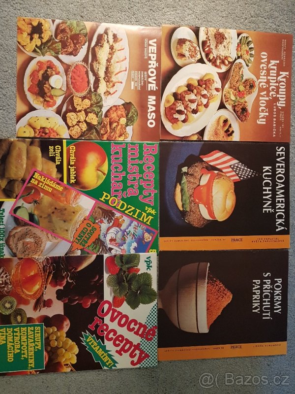 Brožované kuchařky 35 ks, i jednotlivě - 4