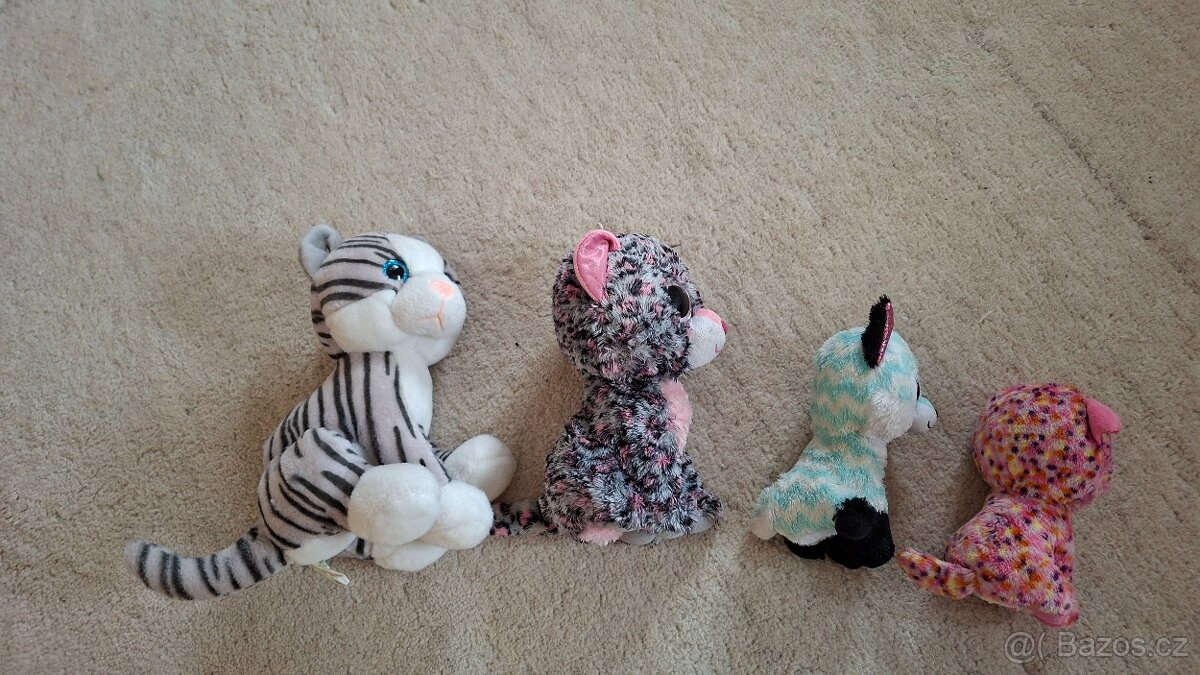 set 5x plyšový kočička - 4