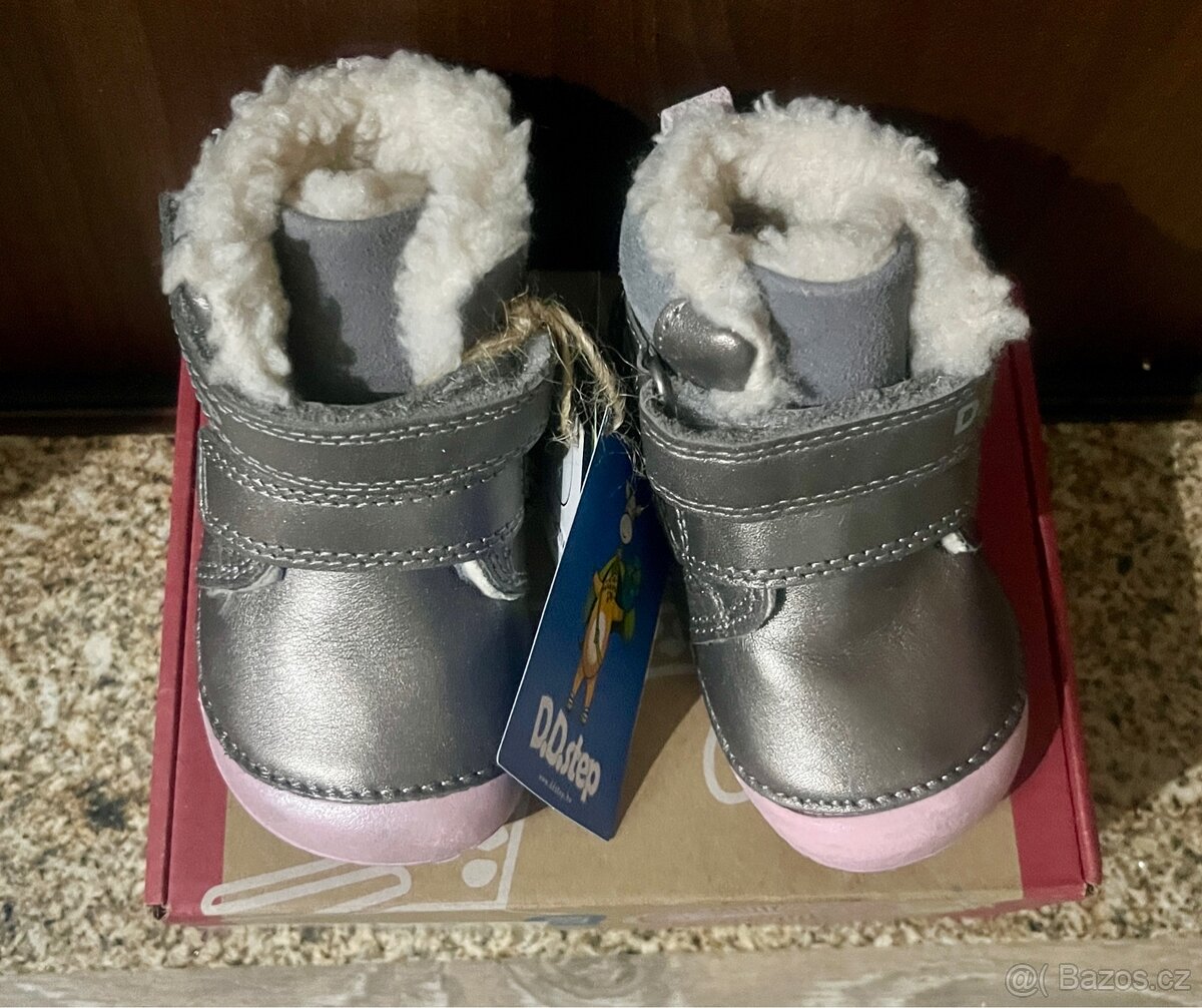 barefootové zimní botičky DDstep vel. 20 - 4