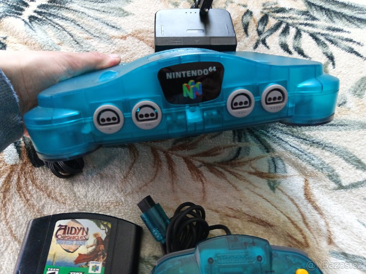 N64 Nintendo 64 Blue USA + Hra - 4