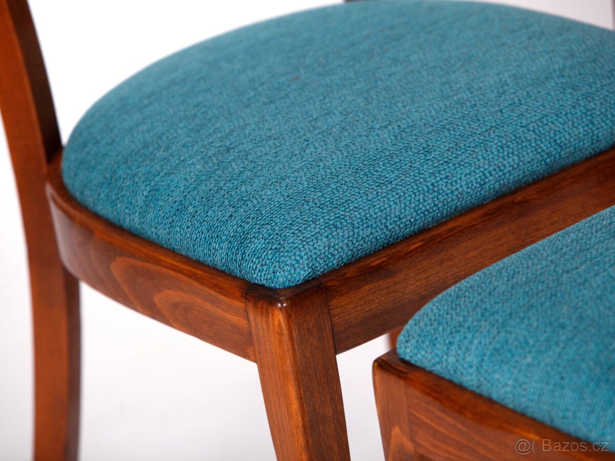 Přečalouněné jídelní židle TON, 4 kusy. - 4