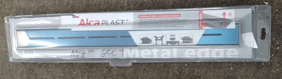 Sprchový žľab Alca 65 cm - nerez rost + ramik - - 4