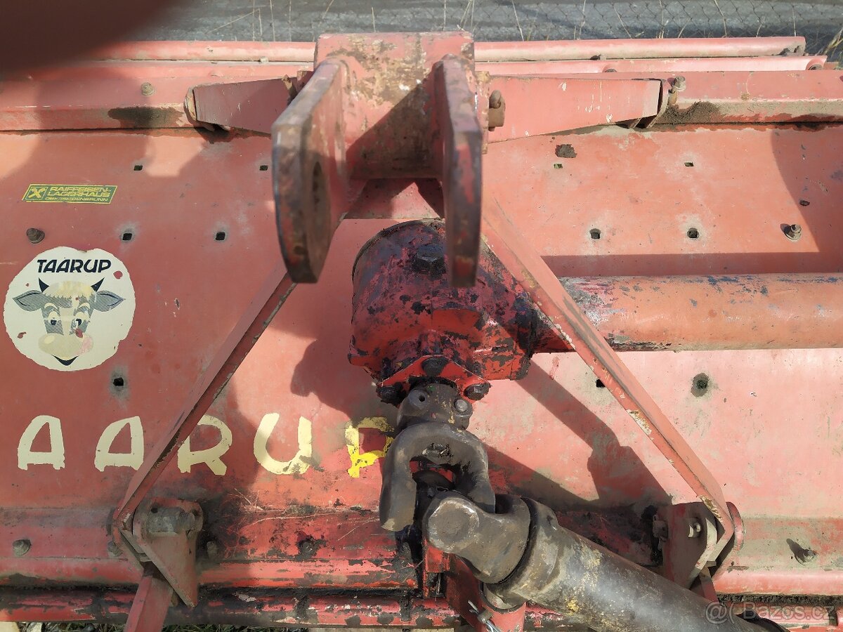 Traktorový mulčovač Taarup, dánský, záběr 1,5 m, kardan - 4