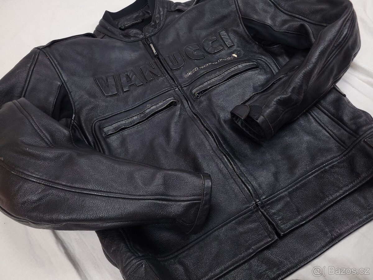 Vanucci ST-1 pánska kožená moto kombinéza 60/56 4XL/2XL - 4