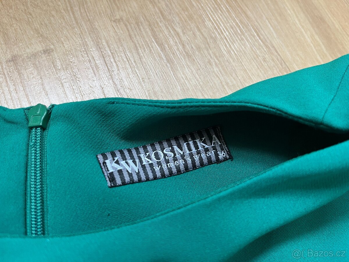 Tyrkysové šaty, velikost 36 - 4