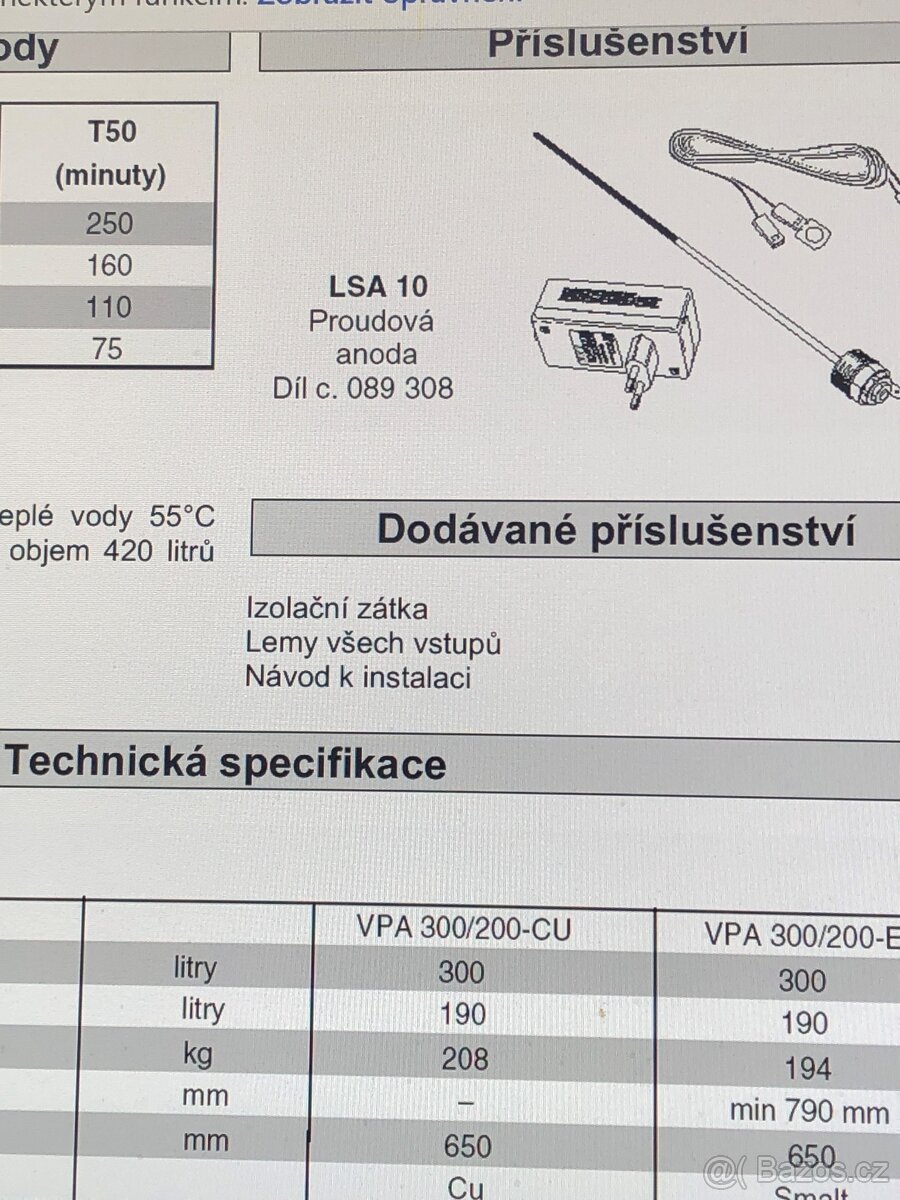 Topné těleso k zásob. NIBE - 4