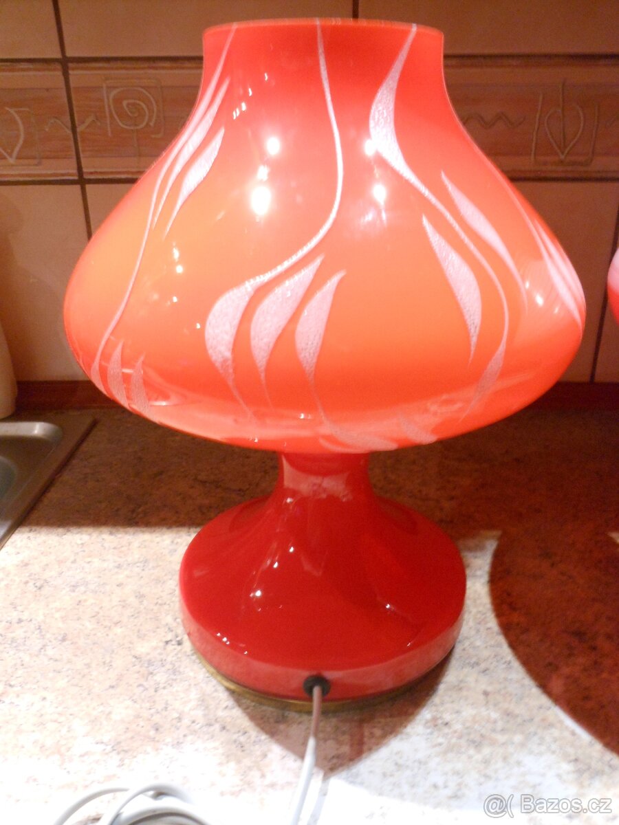 RETRO SKLENĚNÁ LAMPA - 4