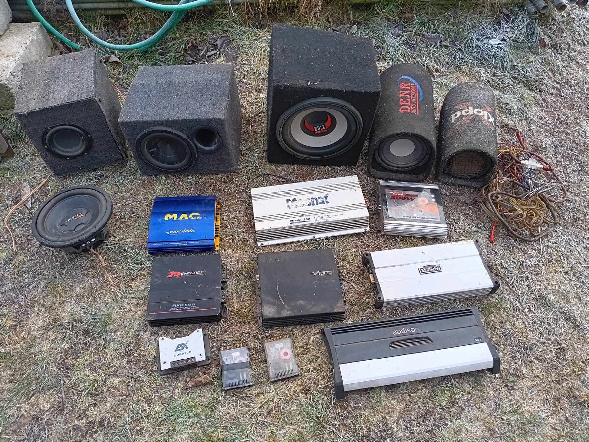 Prodám subwoofer plus zesilovače do aut - 4