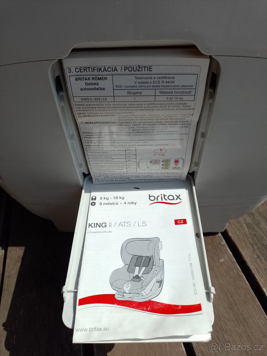 Autosedačka Britax Römer King II - 4