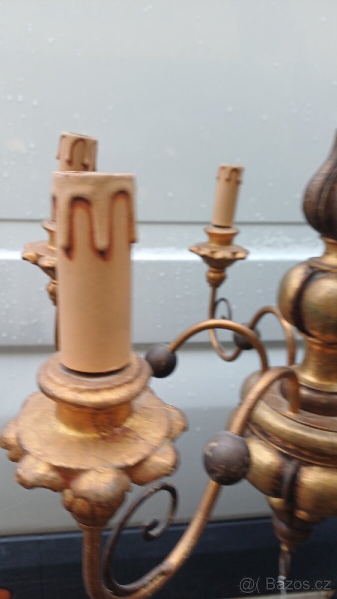 Prodám zámecký lustry na 6 žárovek - 4