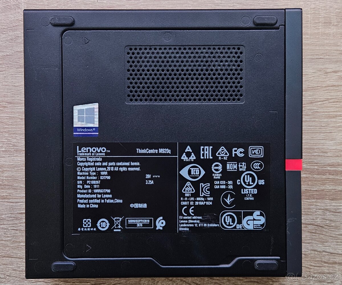 Lenovo ThinkCentre M920q Tiny - 9500T, 8-16 GB RAM, 256 GB M - 4