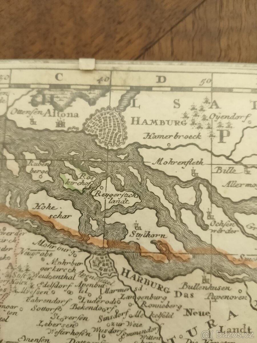 Antická mapa – Ducatus Luneburgicus (18. století) - 4