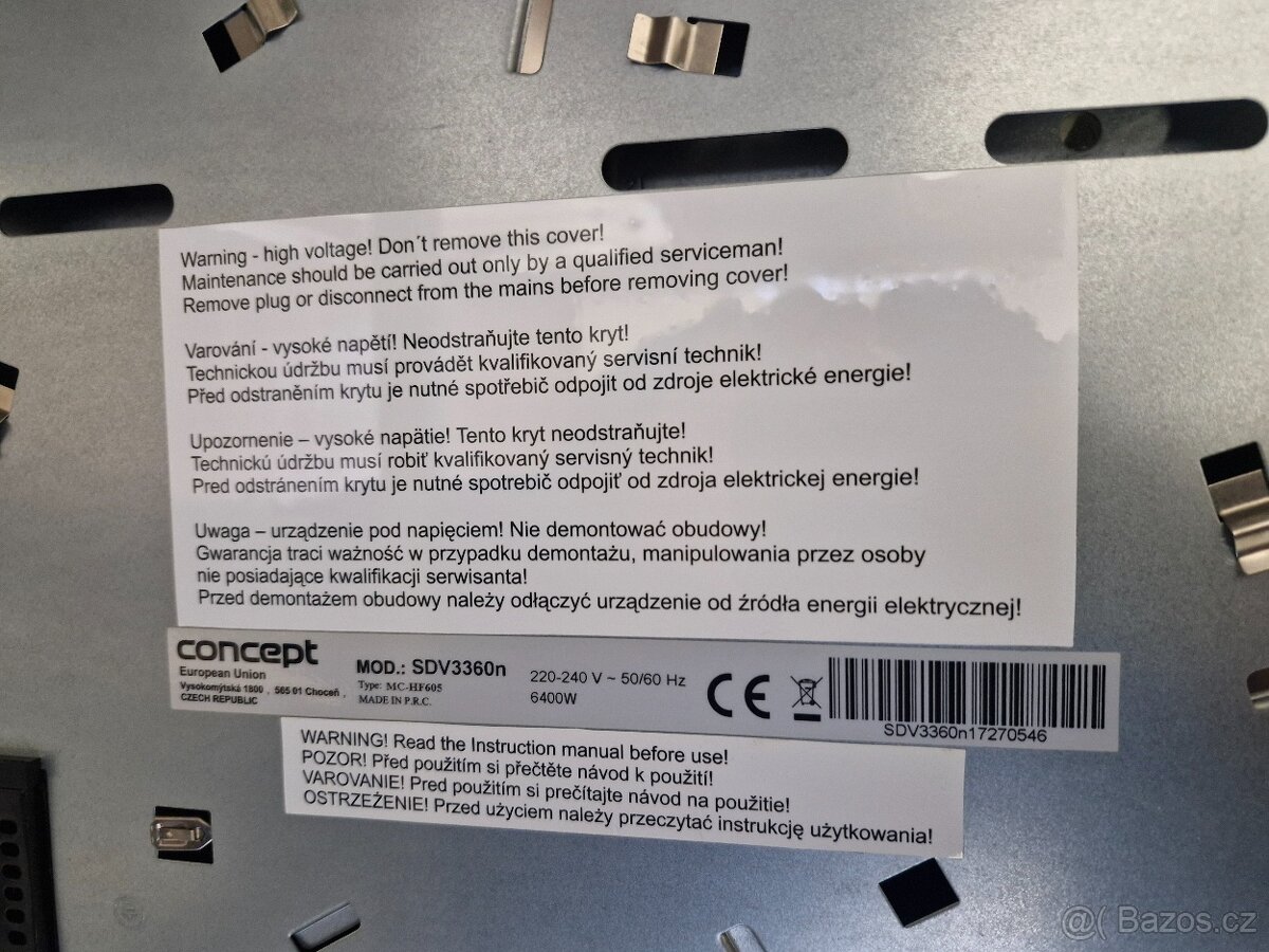 Varná sklokeramická deska CONCEPT - 4