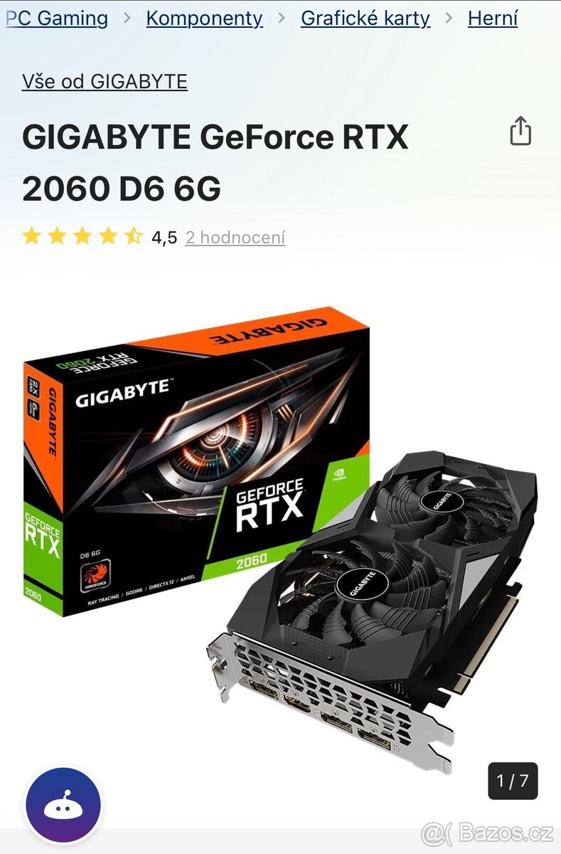 GIGABYTE GeForce RTX2060 6gb - 4