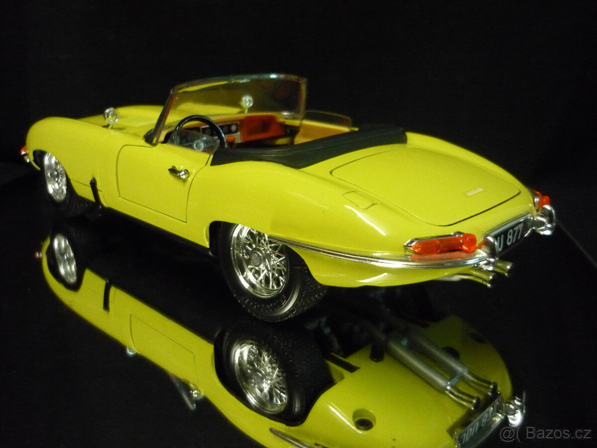 Jaguar E Type Cabriolet žlutý Bburago 1/18 - 4