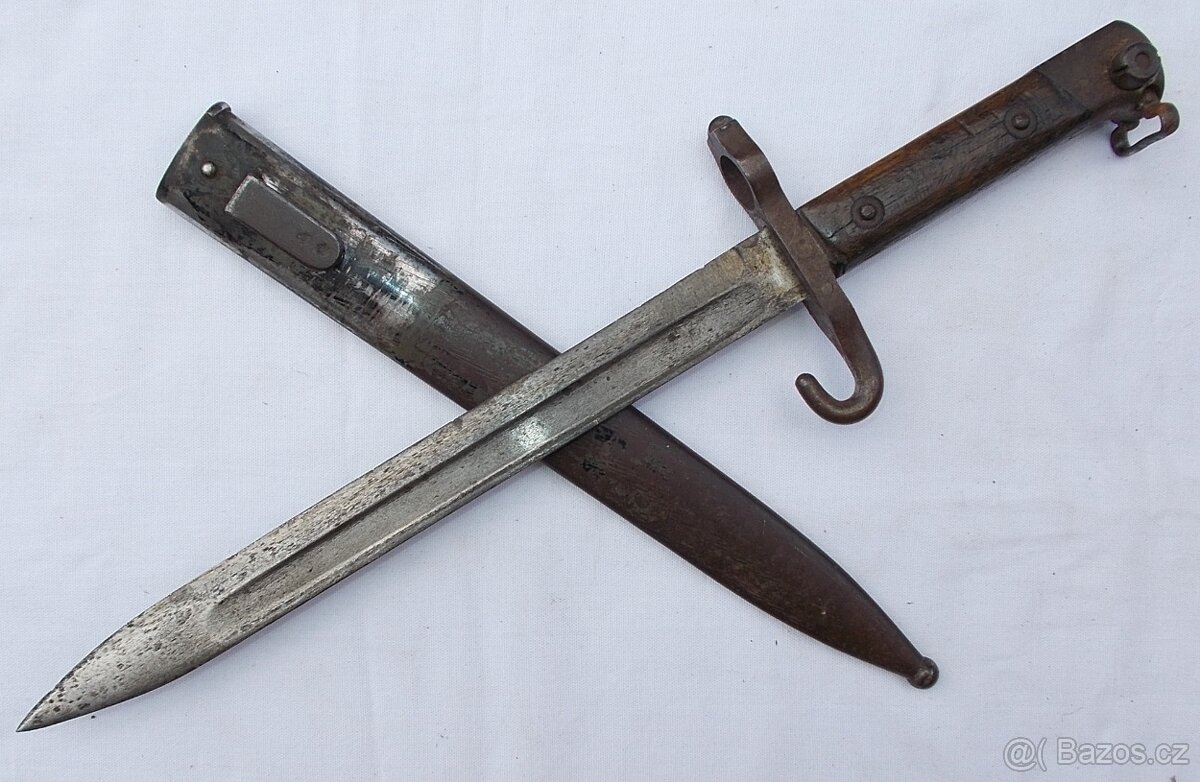 R.U. bodák, bajonet Mannlicher M95 s muškou. - 4