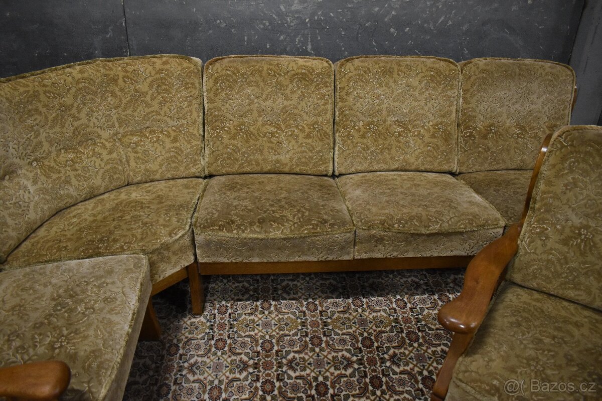 Rohová sedací souprava+ Křeslo - 4