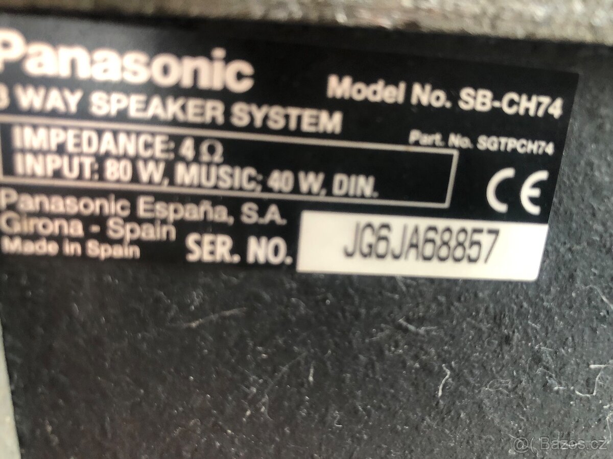 PANASONIC SA-CH74 věž 5CD,rádio,double deck - 4