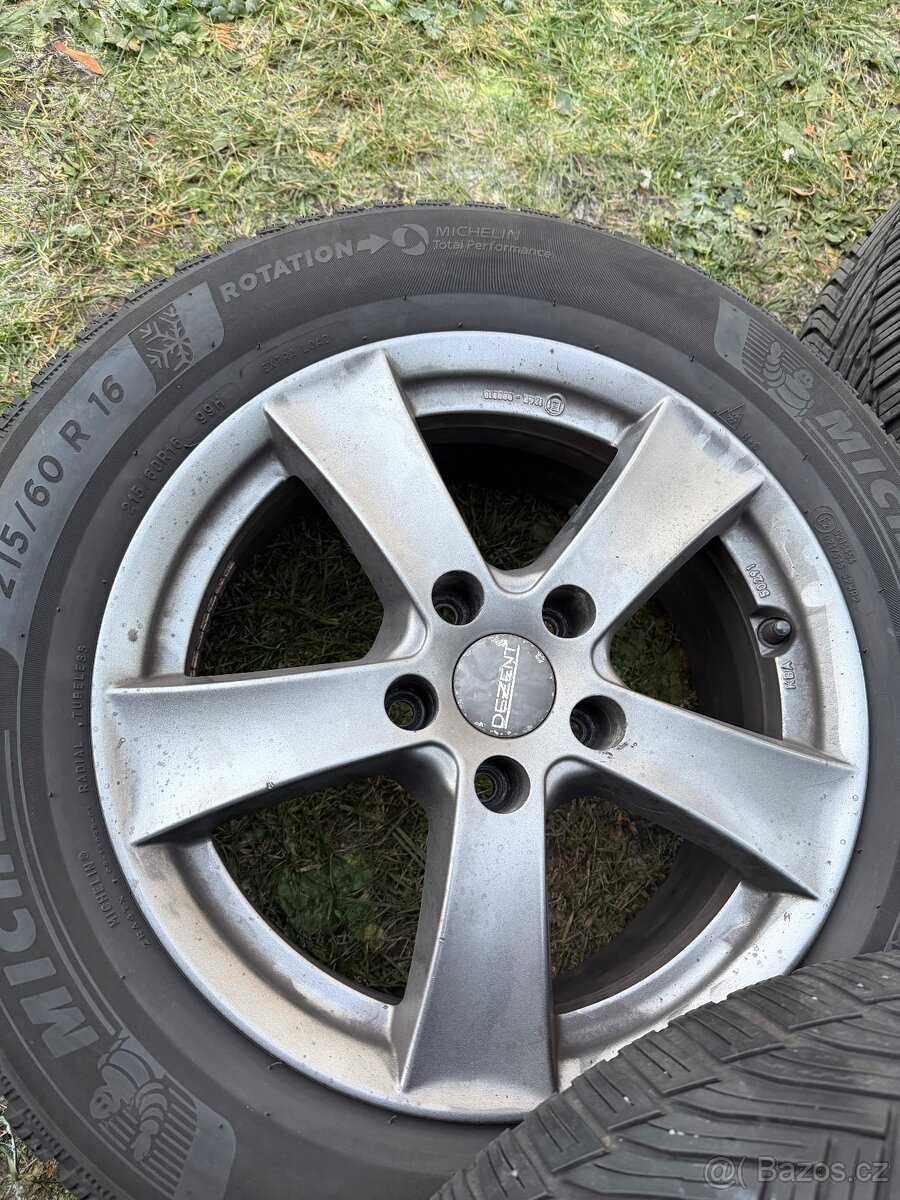 Zimní alu kola Dezent 215/60R16 5x112 - 4
