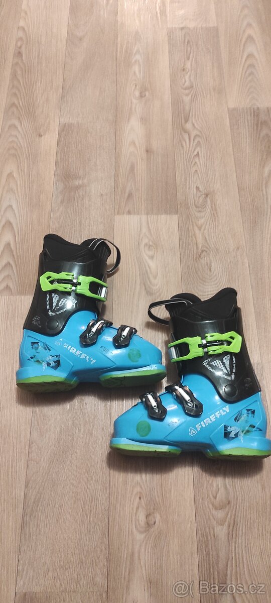 Lyže 110 + lyžáky 23cm - 4