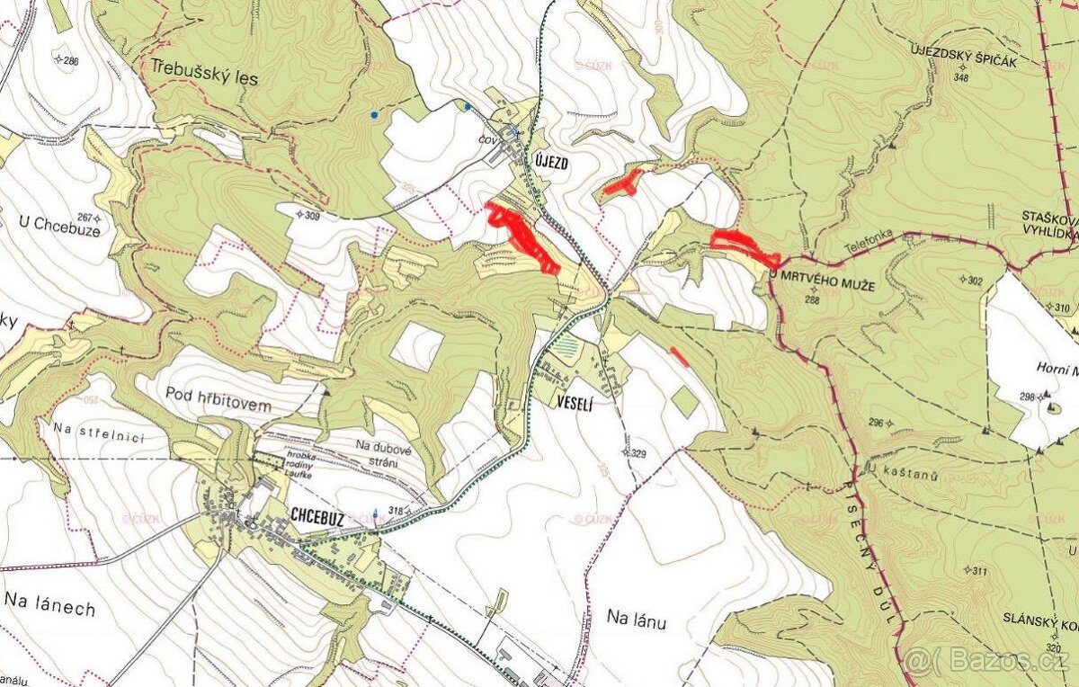 Louka, prodej, Chcebuz, Štětí, Litoměřice - 4