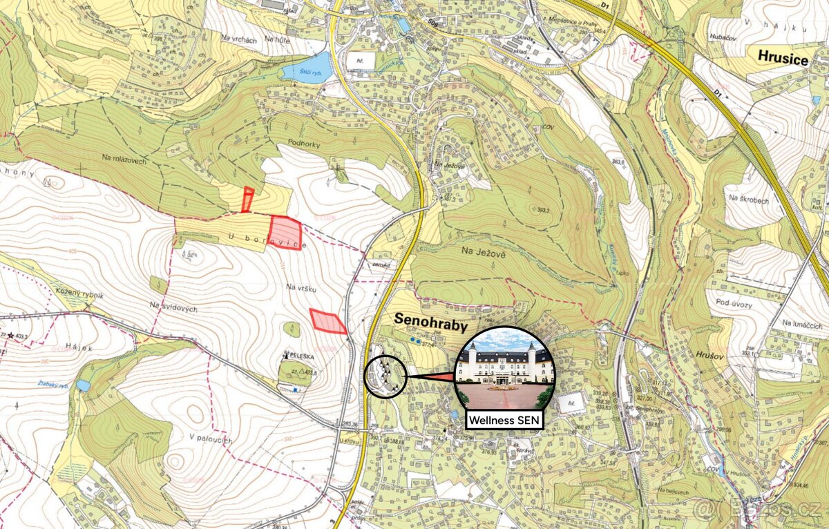 Zemědělská půda, prodej, Senohraby, Praha východ - 4