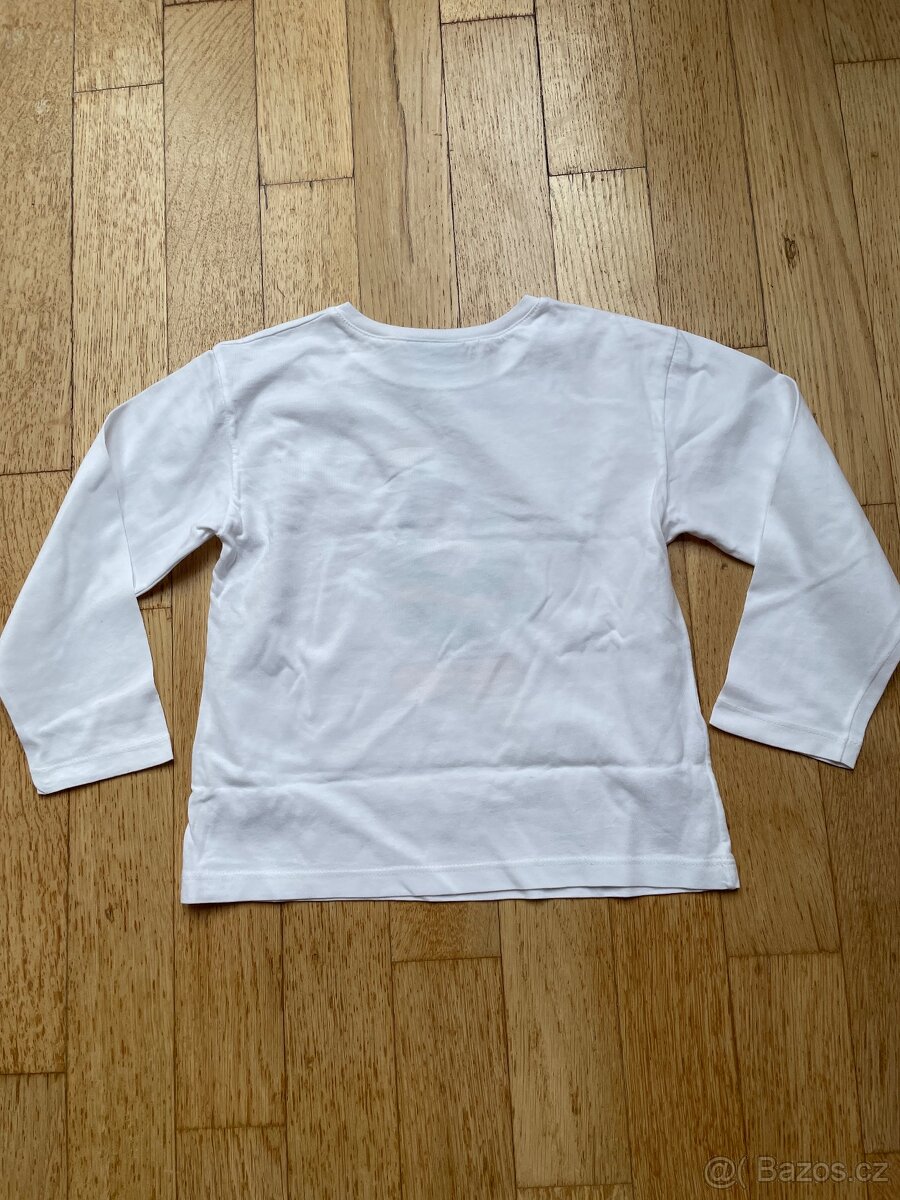 Disney vánoční triko bavlna dl. ruk. vel. 104 nové - 4