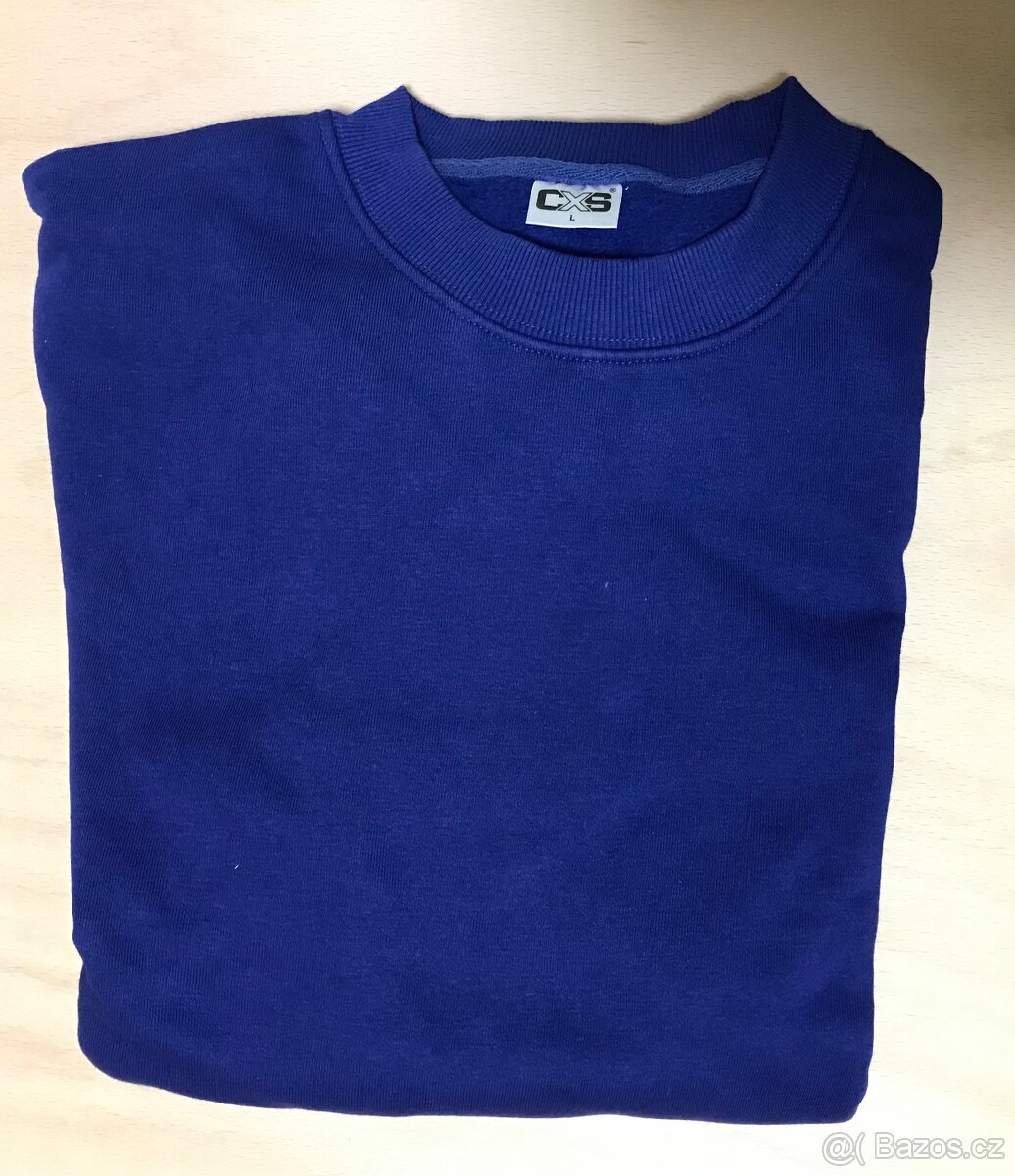 Zateplené triko dlouhý rukáv, tm. modré, vel. XL a XXL - 4