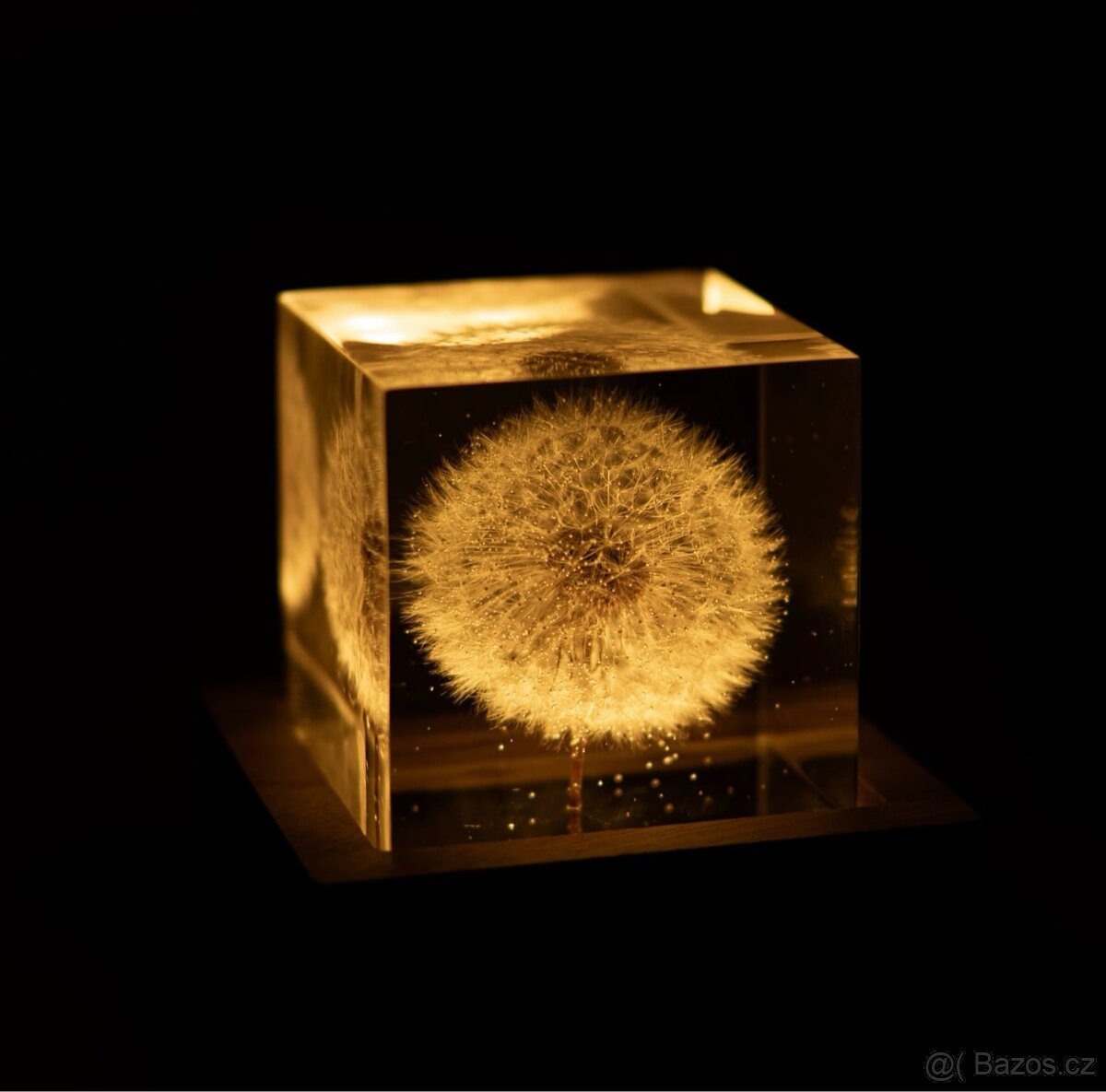 Lampička s pampeliškou v pryskyřici - 4