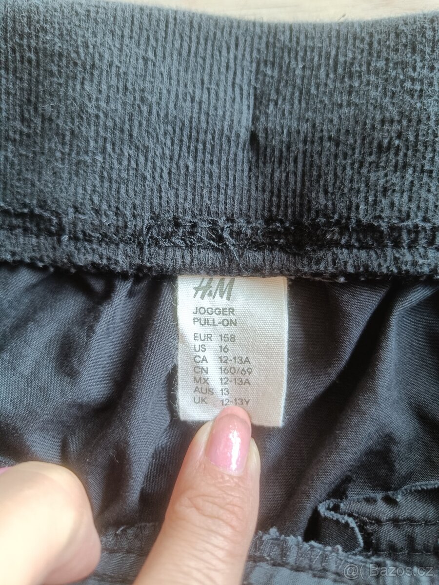 Plátěné Jogger kalhoty, velikost 158 - 4