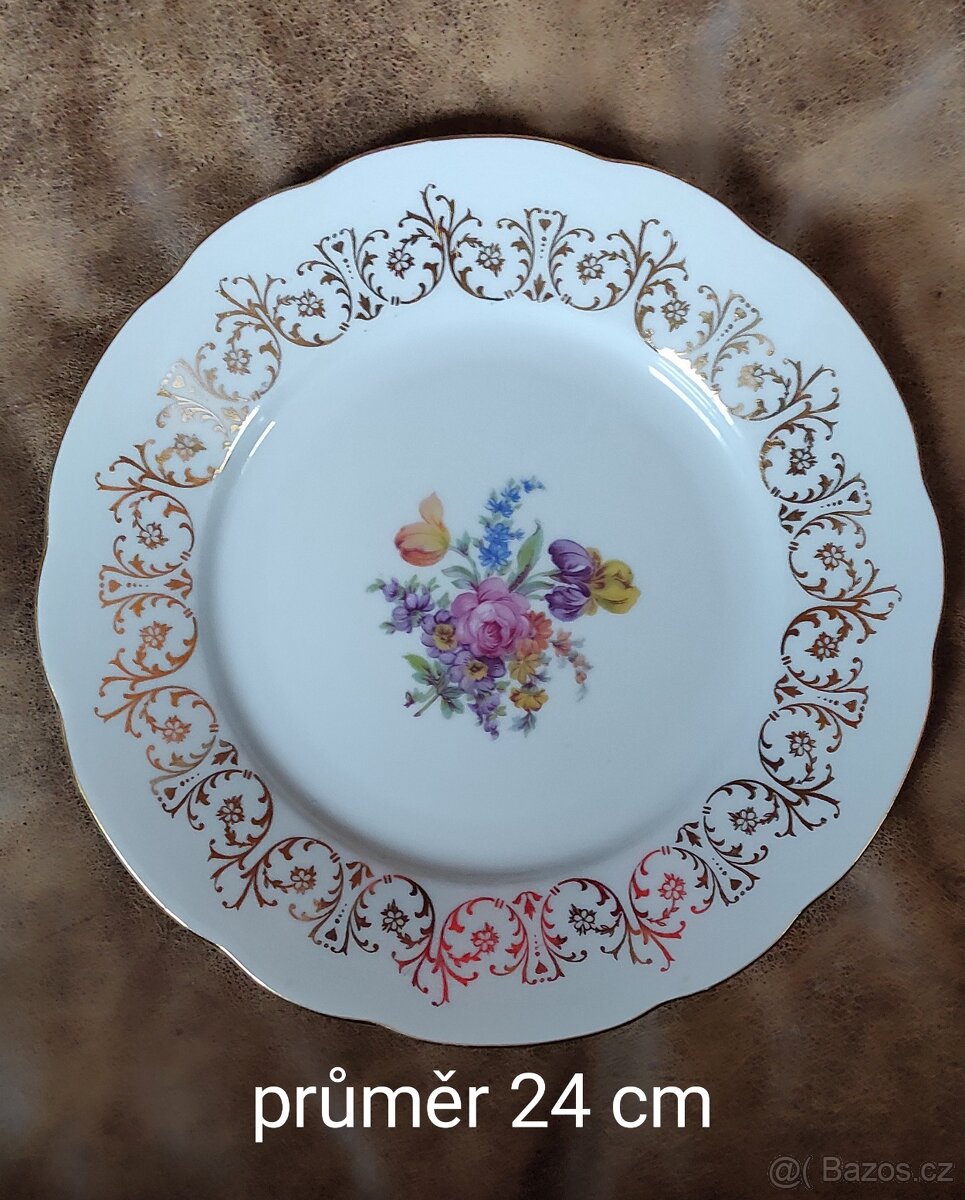 Retro porcelánové talíře - 4