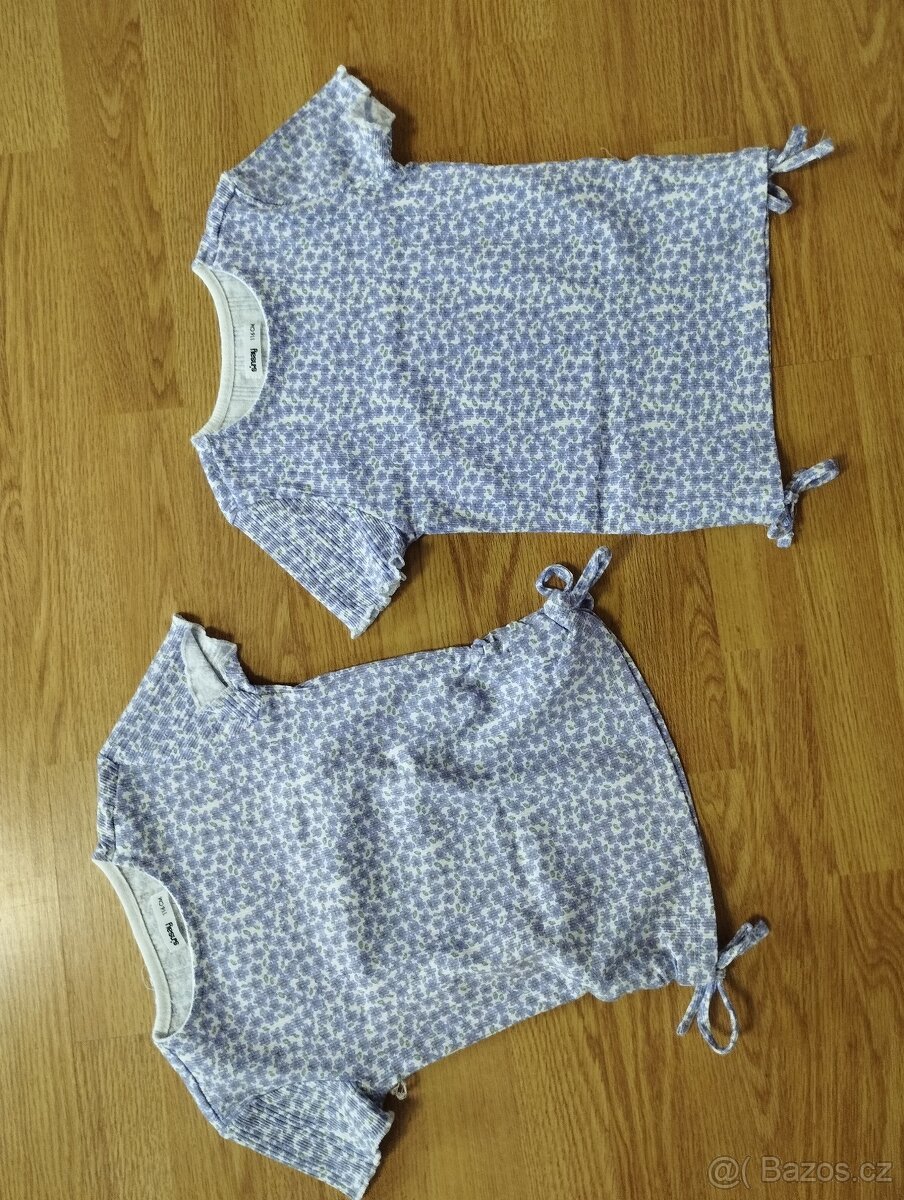 2x stejné letní šaty + trička - dvojčata - 4