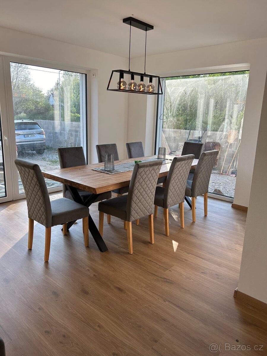 Dubový masivní stůl 240x100 cm kuchyňský stůl - 4