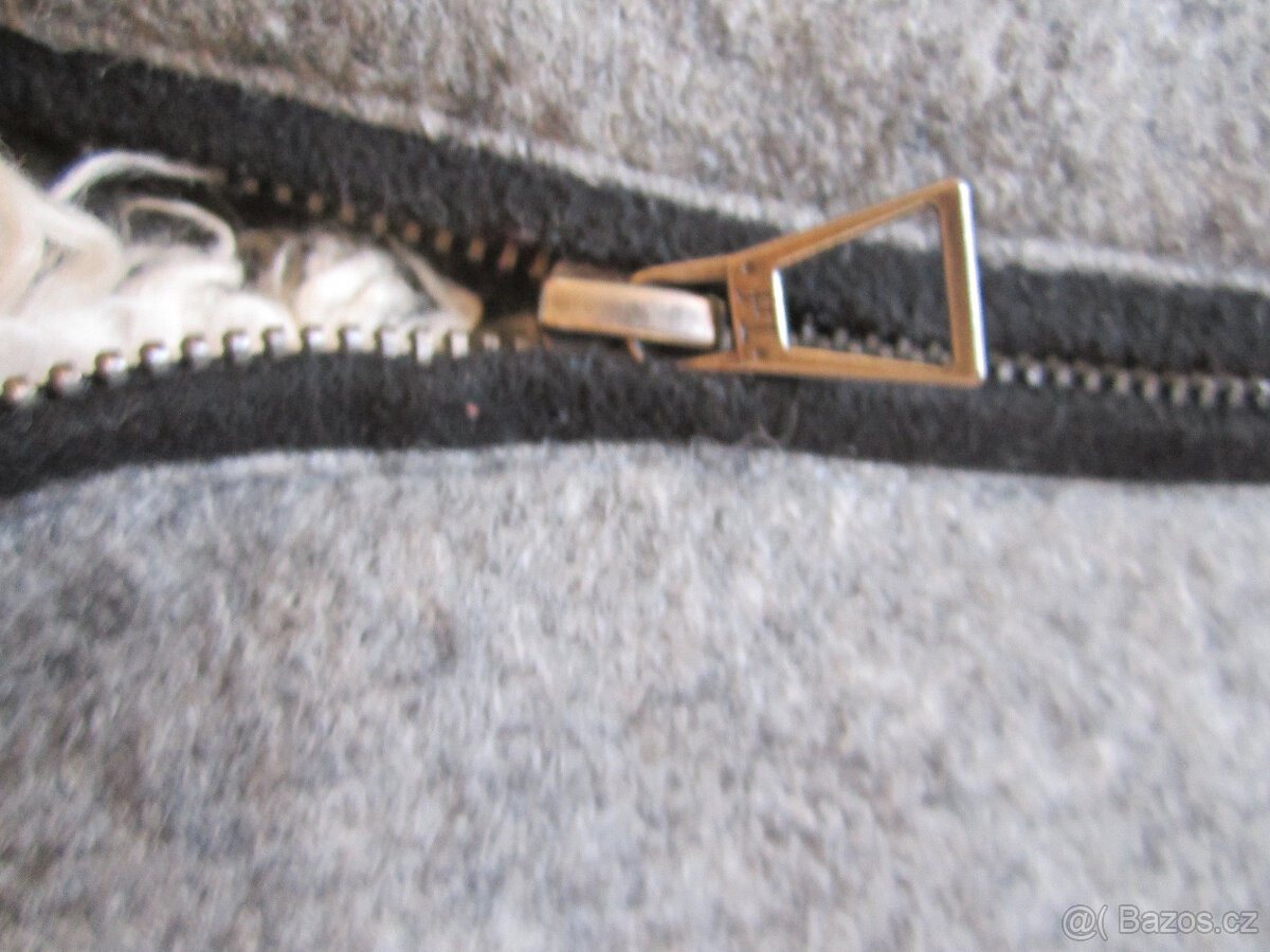 Kabát zn. Zara Trafaluc, šedá/černá, 72% vlna, M/L - 4