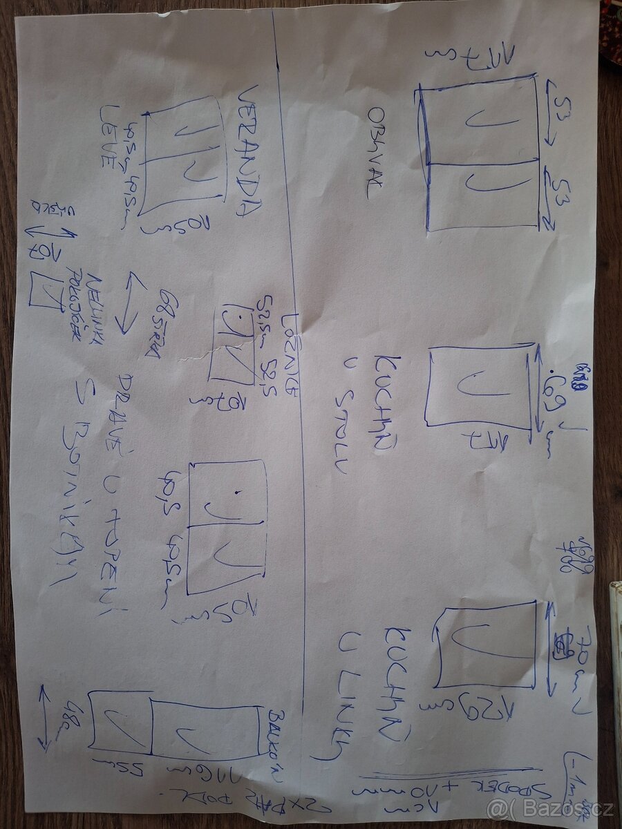 Demontované žaluzie asi 11ks různé druhy - 4